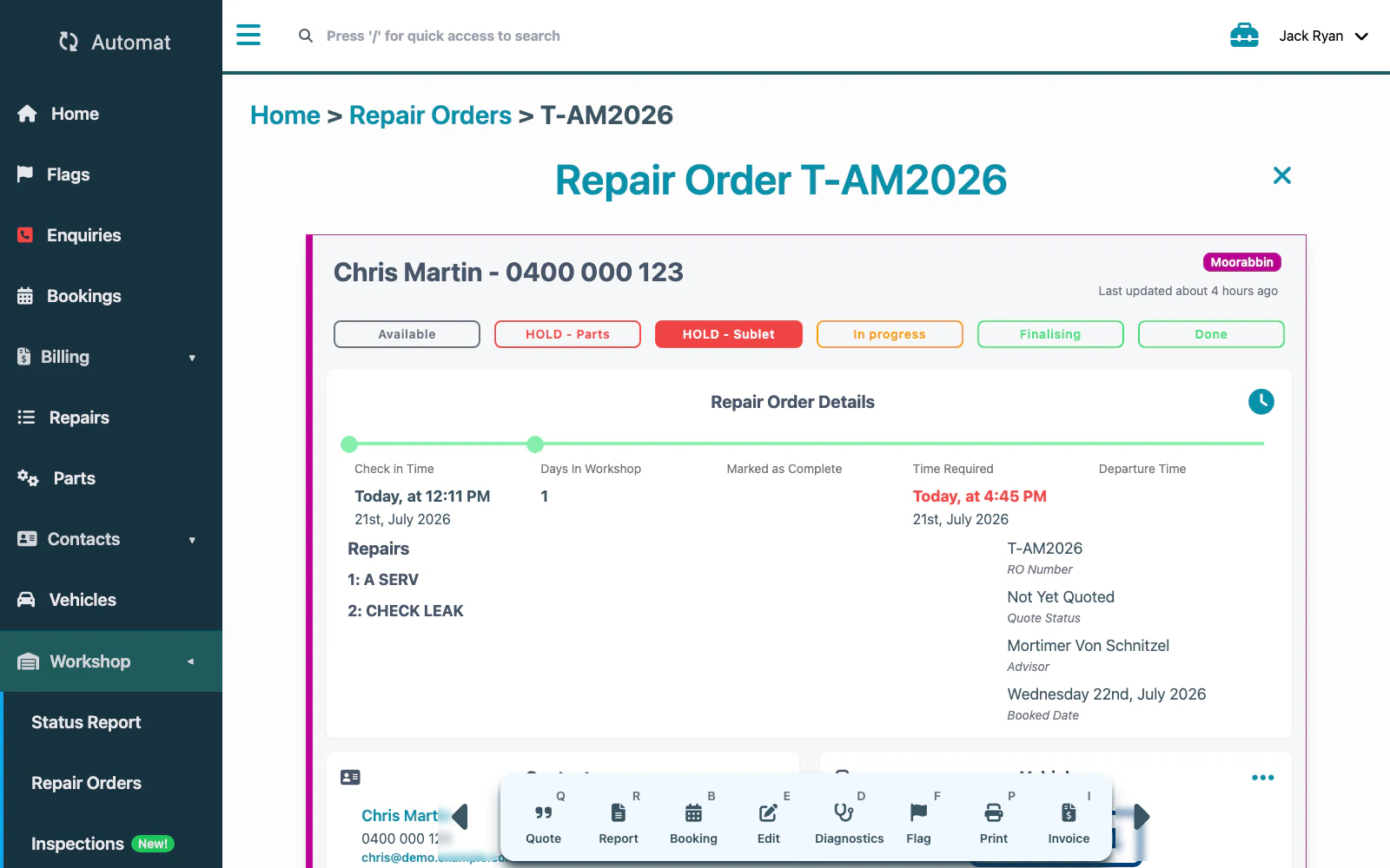 Repair Order